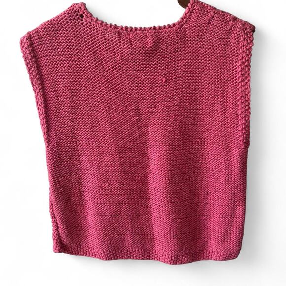 Vintage Regatta Sport Hand-Knitted Linen Cotton Tank –  (Size S) - Picture 4 of 4